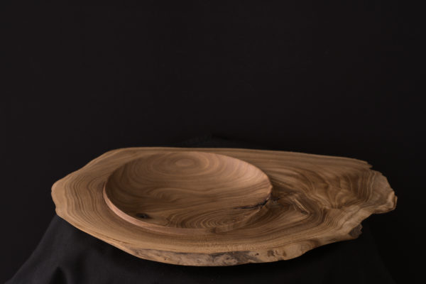 Off-Center Elm Platter