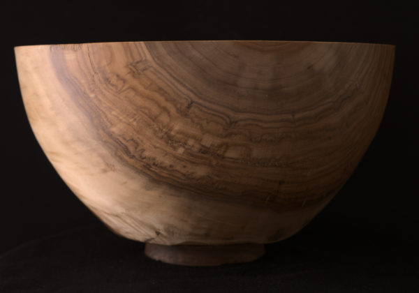 Willow Bowl with Turned Walnut Base